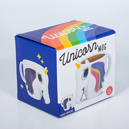 Colour changing unicorn mug packaging