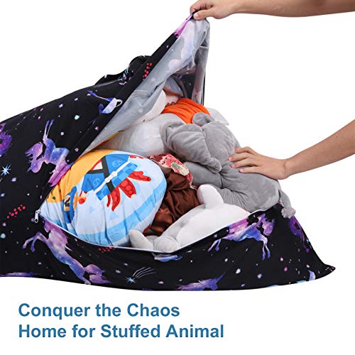 Unicorn Toy Storage Bean Bag Cover 