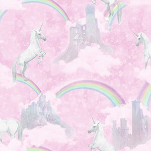I Believe in Unicorns Wallpaper - Pink