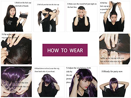 Unicorn Wig | Anime Cosplay | Fancy Dress | Two Tone Blue Purple Ombre