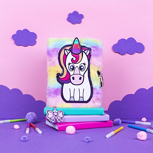 Rainbow Unicorn Plush Diary 