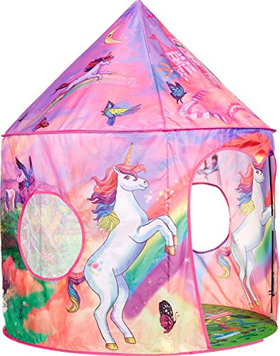 Pop Up Unicorn & Rainbow Design Play Tent 