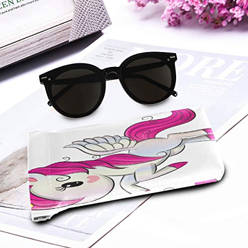 Unicorn pink wings sunglasses pouch 
