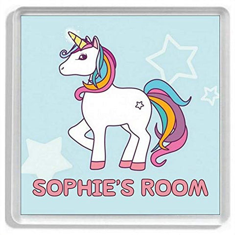 Large Personalised Unicorn Girls Bedroom Door Plaque/Door Sign