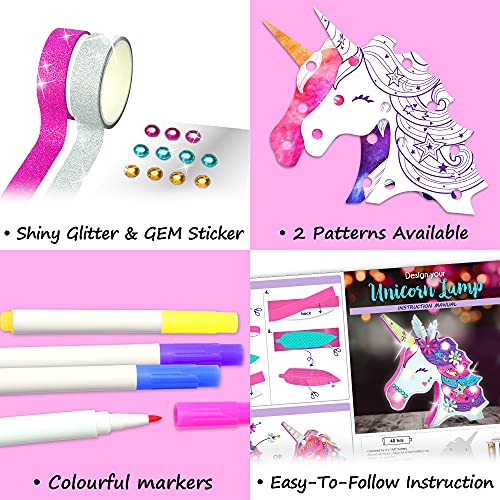 LED Unicorn Table Lamp | Crafts Kit For Girls