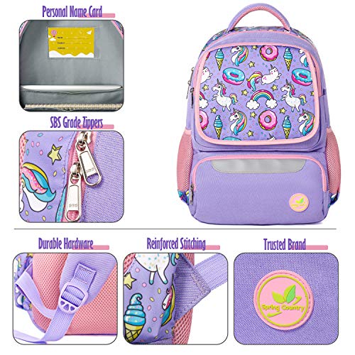 Lilac & Pink Unicorn Backpack | For Girls 
