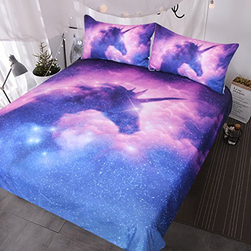 Magical Space Galaxy Unicorn Bedding Duvet Cover | 200 x 200 cm