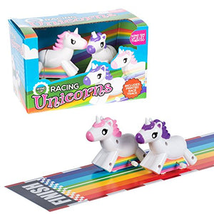 Wind-Up Racing Unicorns | Multicoloured |  Funtime Gifts 
