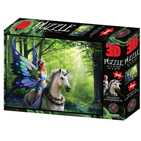 3D effect unicorn jigsaw puzzle children