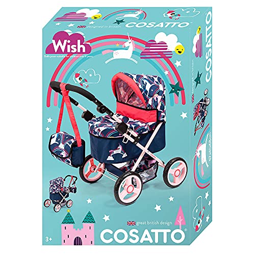 Cosatto Dolls Pram With Matching Bag Rainbow Unicorn Magic Unicor All Things Unicorn