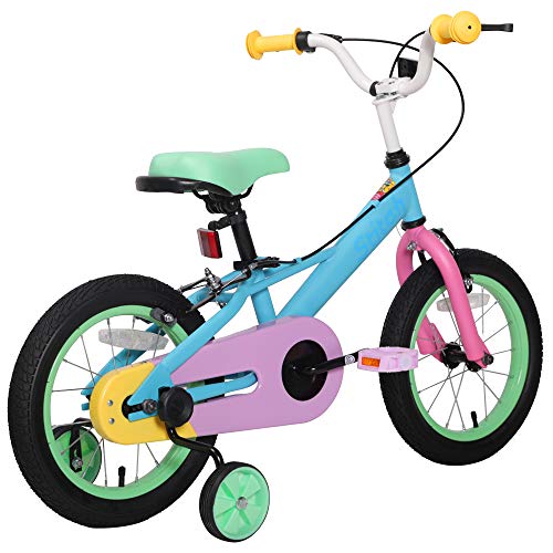 Kids Unicorn Bike Pastel Colours 