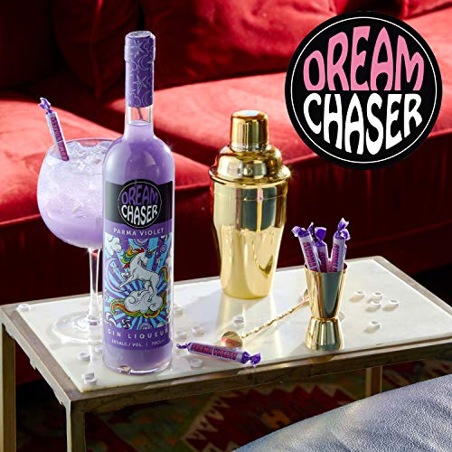 Parma Violet Gin Flavoured Liqueur - Glitter Shimmer Effect - Dreamchasers Magical Unicorn Gin Gift Set in Box - Great As a Sweet Mixer in Cocktails - 20% ABV - 70cl