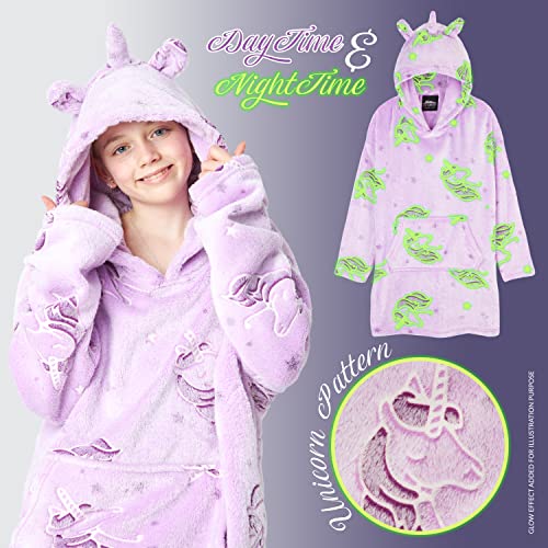 Oversized Unicorn Hoodie Blanket | CityComfort