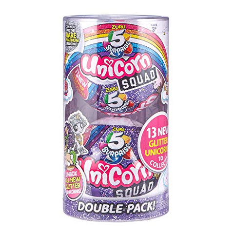 Unicorn Squad Series 2 Mystery Collectable Capsule | Twin Pack | Zuru 5 Surprise 7766