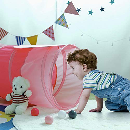 Pink Pop Up Play Tunnel | Unicorn Design 