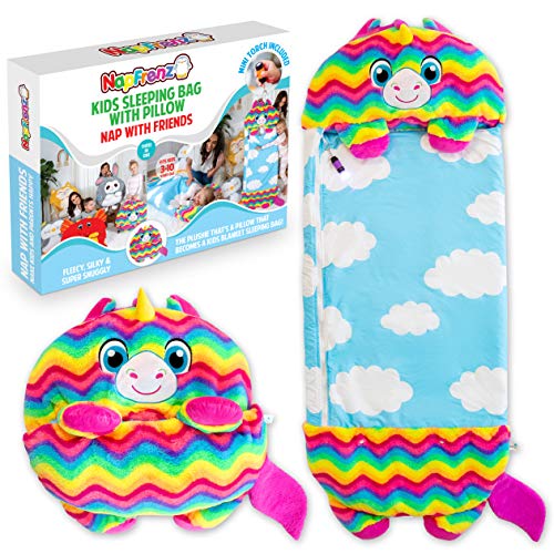 Unicorn Rainbow Sleeping Bag With Pillow | For Kids Unicorn Rainbow Sleeping Bag With Pillow | For Kids