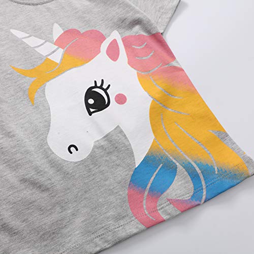Rainbow Unicorn Girls T-Shirt 