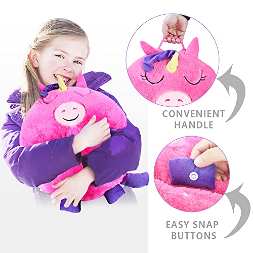 Unicorn Sleeping Bag & Pillow | Pink | For Kids 