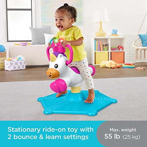 Baby Toddler Unicorn Bouncy Spin Toy