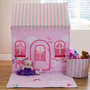 Personalised Princess Castle & Unicorn Playhouse, Pink