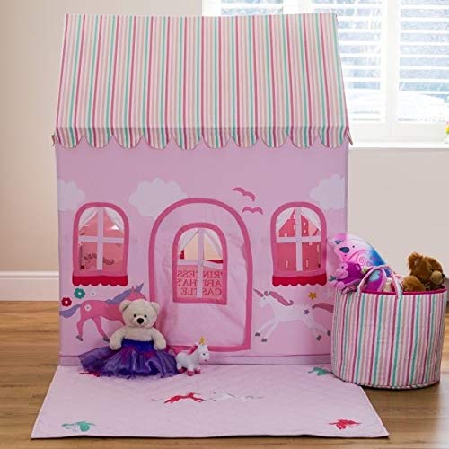 Unicorn tent play house pink girls 