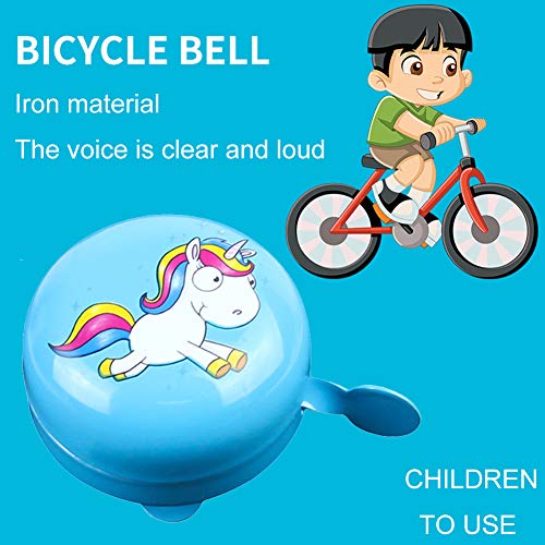 LDYQ 2pcsChildren's Bicycle Bell,Kid's Bike Bell,Unicorn Bike Bells,Bicycle Accessories for Kids Adults Sport Outdoor Unicorn Party Favors