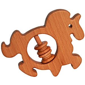 Unicorn wooden teether organic