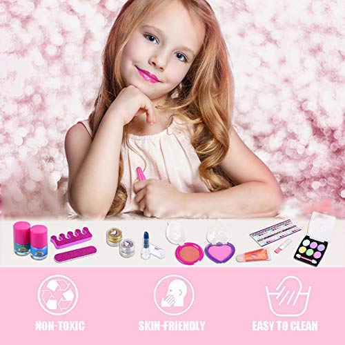 15pcs Kids Washable Unicorn Make Up Set, Kids Cosmetics Kit | Gift Idea
