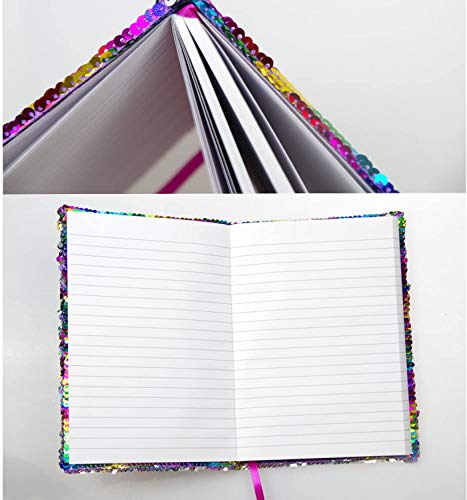 Unicorn Sequin Notebook Rainbow Sequins Journal Girls