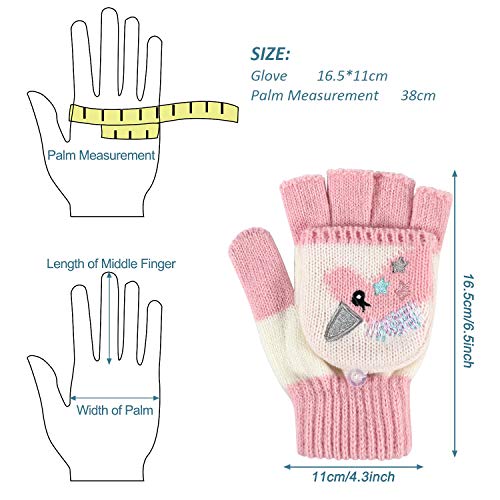 Girls Unicorn Gloves Set