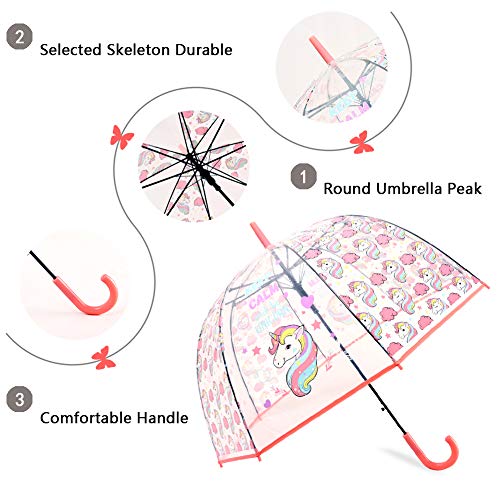 Cute Transparent Bubble Umbrella For Kids