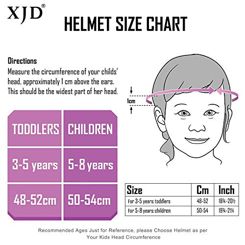 Kids Bike Helmet | Protective Gear Set | Age 3-13 Years | Knee Pads Elbow Pads Wrist Guards | Pink