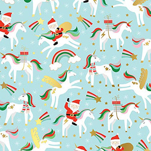 Christmas Unicorns Wrapping Paper
