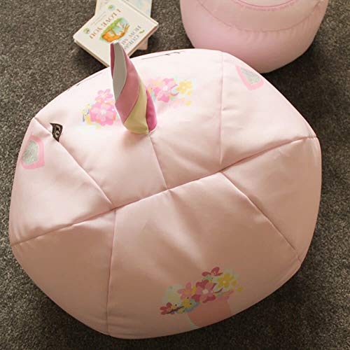 Personalised 3D Kids Unicorn Beanbag - Baby Pink (Medium)