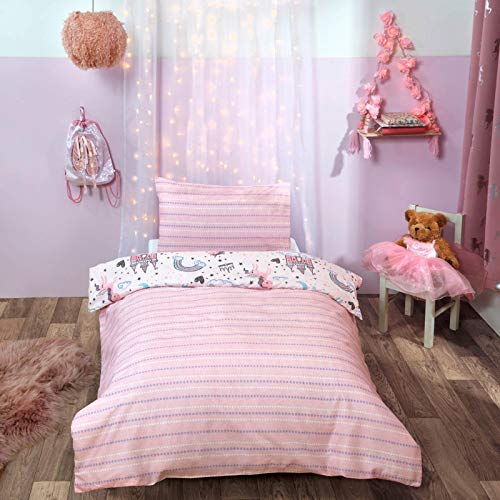 Reversible Unicorn Toddler Bed Cover