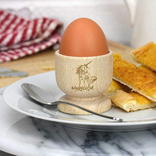 Wooden Unicorn Egg Cup 