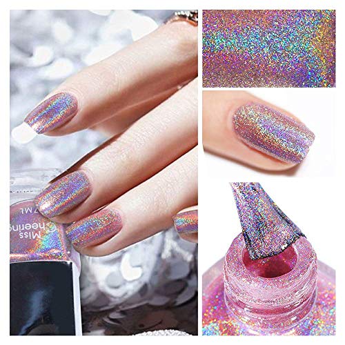 glittery unicorn nail polish