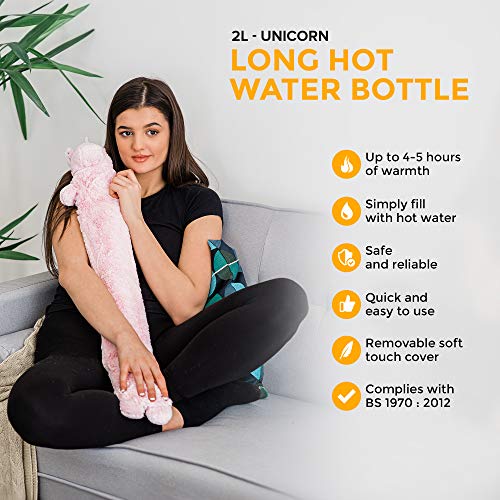 Unicorn Extra Long Hot Water Bottle