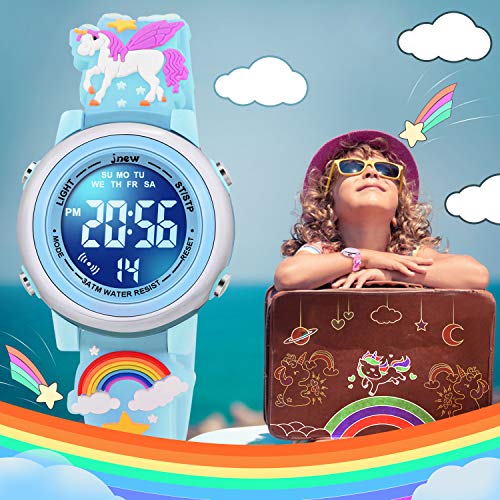 Unicorn & Rainbow Blue Watch For Kids 