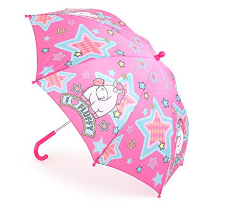 Mercopol Fluffy The Unicorn Umbrella | Multicolour | 68 x 68 x 58 cm | Pink