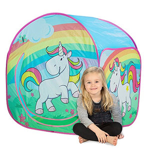 Children's Unicorn Play Tent, Play House with a unicorn rainbow motif