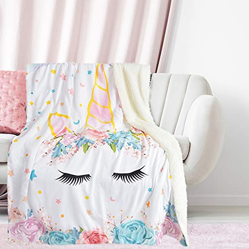 Cute Unicorn Blanket Throw 