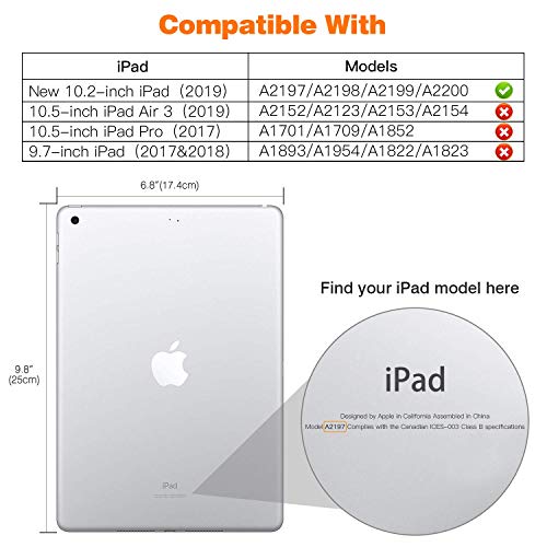Multi Coloured iPad 8th/7th Gen Case iPad Case With Stand | For Apple iPad 8 2020/iPad 7 2019