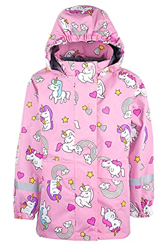 Pink Unicorn Raincoat For Girls | Colour Changing 