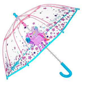Unicorn Kids Umbrella - Bubble Stick Umbrella for Girls - 3 to 6 Years 