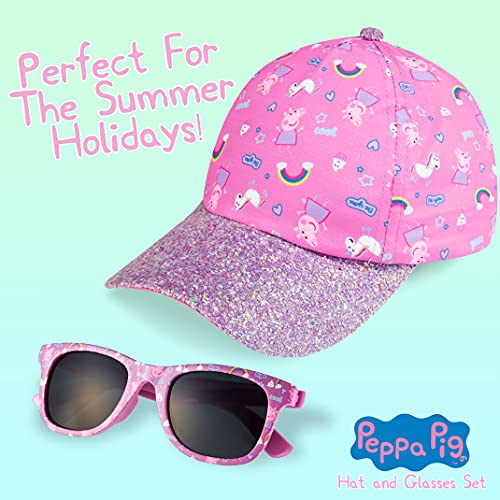 Peppa Pig | Unicorn Baseball Cap & Sunglasses 