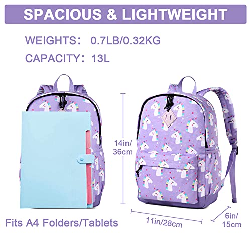 Lilac Purple Unicorn Backpack 
