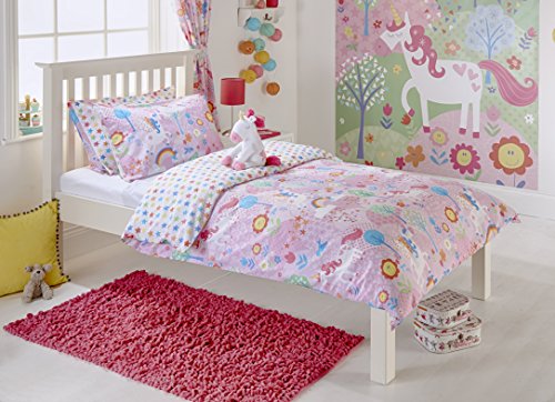 Cute Unicorn Design Girls Single Quilt Duvet Cover | Pillowcase Bedding Bed Set 