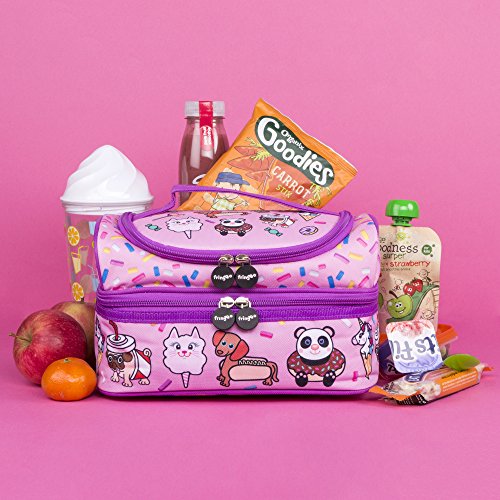 FRINGOO® Girls Lunch Bag | Pink & Purple 