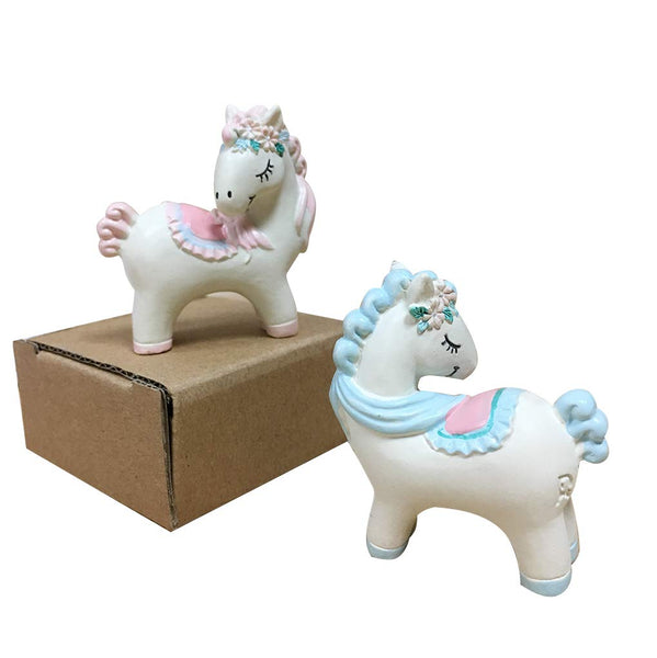 Resin Unicorn Topper White and Pastel Pink / Blue - Reusuable